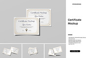 Certificate Mockup, an Advertising Mockup by ZifaraDesign (Thumbnail 1 of 11)