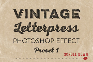 Letterpress Photoshop Effects