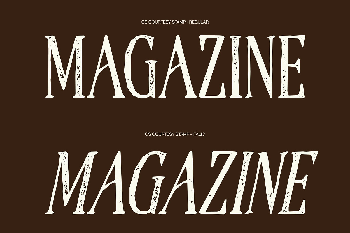 CS Courtesy Stamp, a Serif Font by Craft Supply Co. (Photo 3 of 8)