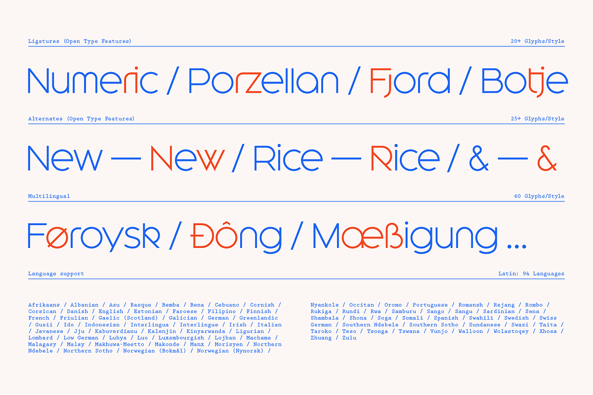 Neokurat — A Geometric Typeface, a Sans Serif Font by Gridlounge (Photo 7 of 9)