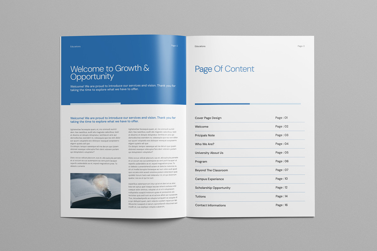 Education Brochure Template | Canva, a Brochure Template by Pixelpick (Photo 3 of 9)
