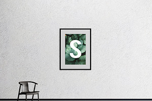 Single wall frame mockup