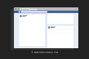 Facebook UI Template, a Presentation Template by Marcus Michaels (Thumbnail 2 of 5)