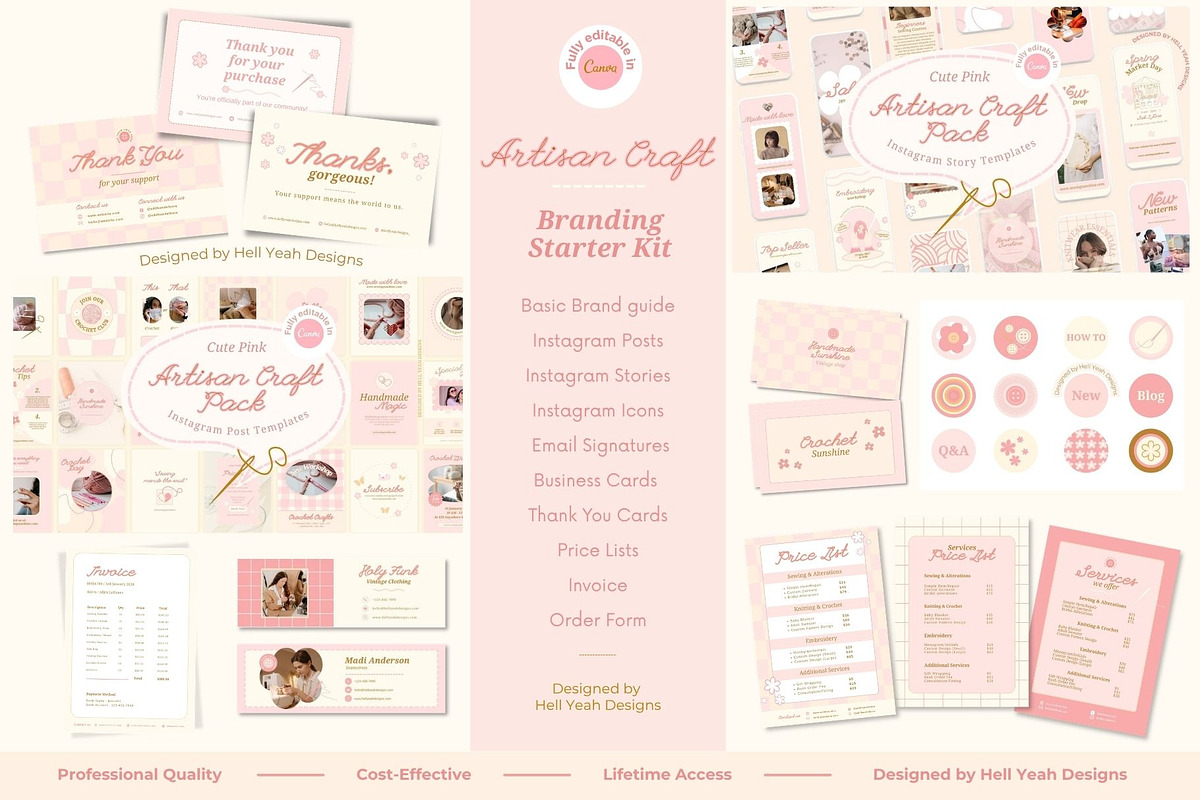 Artisan Craft Branding Starter Kits, a Branding & Logo Template by Hell Yeah Designs (Photo 1 of 19)