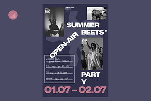 Summer Party Event PSD Poster, a Flyer Template by Danil Polshin