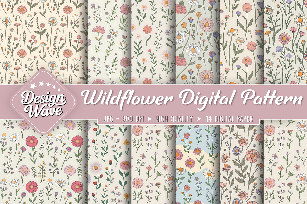 Wildflower Digital Pattern, a Pattern Graphic by Design Station (Photo 1 of 4)