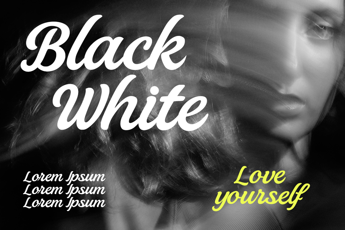 Bagtrue, a Script Font by cocodesign (Photo 4 of 6)