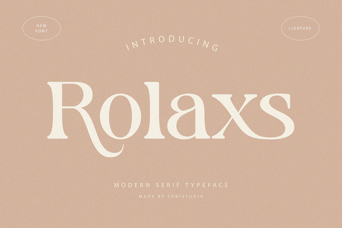 Rolaxs, a Serif Font by ToniStudio (Photo 1 of 10)