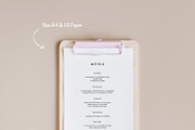 Printable Wedding Menu Template 01, an Invitation Template by Priiiiiiiiiiiiiint ! (Thumbnail 2 of 2)