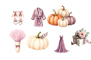 Autumn Pastel Wedding Clipart Bundle, a Decorative Illustration by Anca Digital Vibe (Thumbnail 5 of 6)