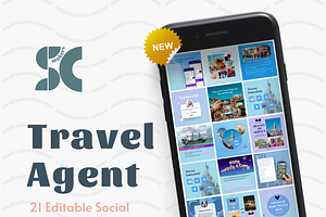 Social Media Template For Travel