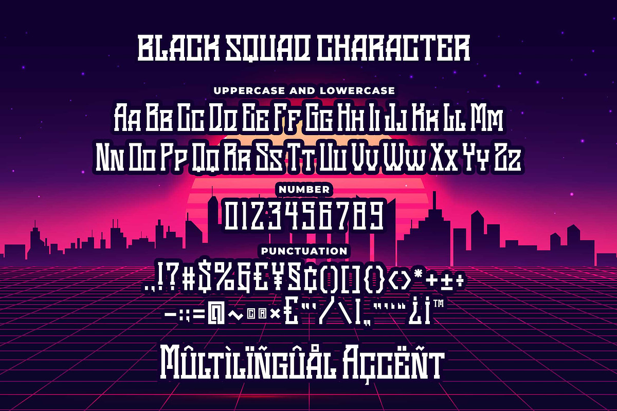 Black Squad Esport Font, a Font by Blankids Studio (Photo 7 of 7)