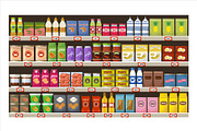 Supermarket. Food and drinks, a Graphic by Gurza SHOP (Thumbnail 5 of 8)