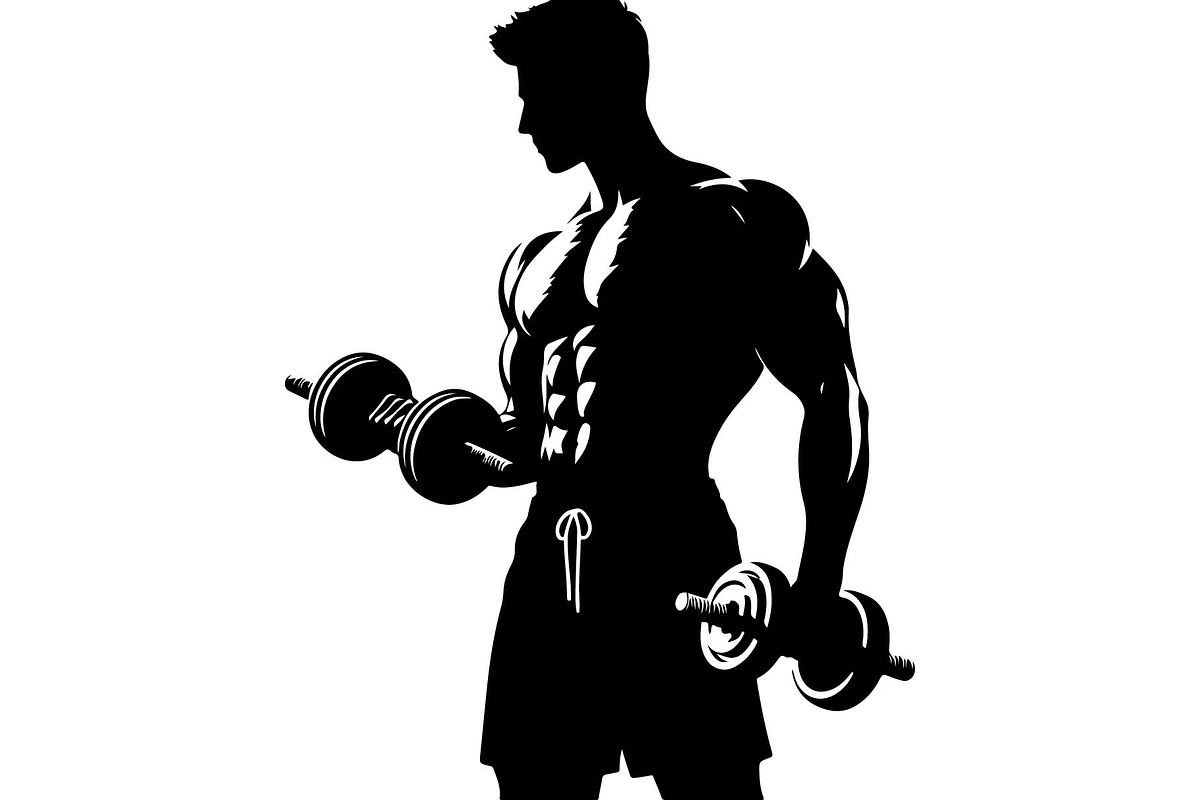 Bodybuilder Silhouette Bundle, an Object Graphic by Creativeshirt (Photo 6 of 13)
