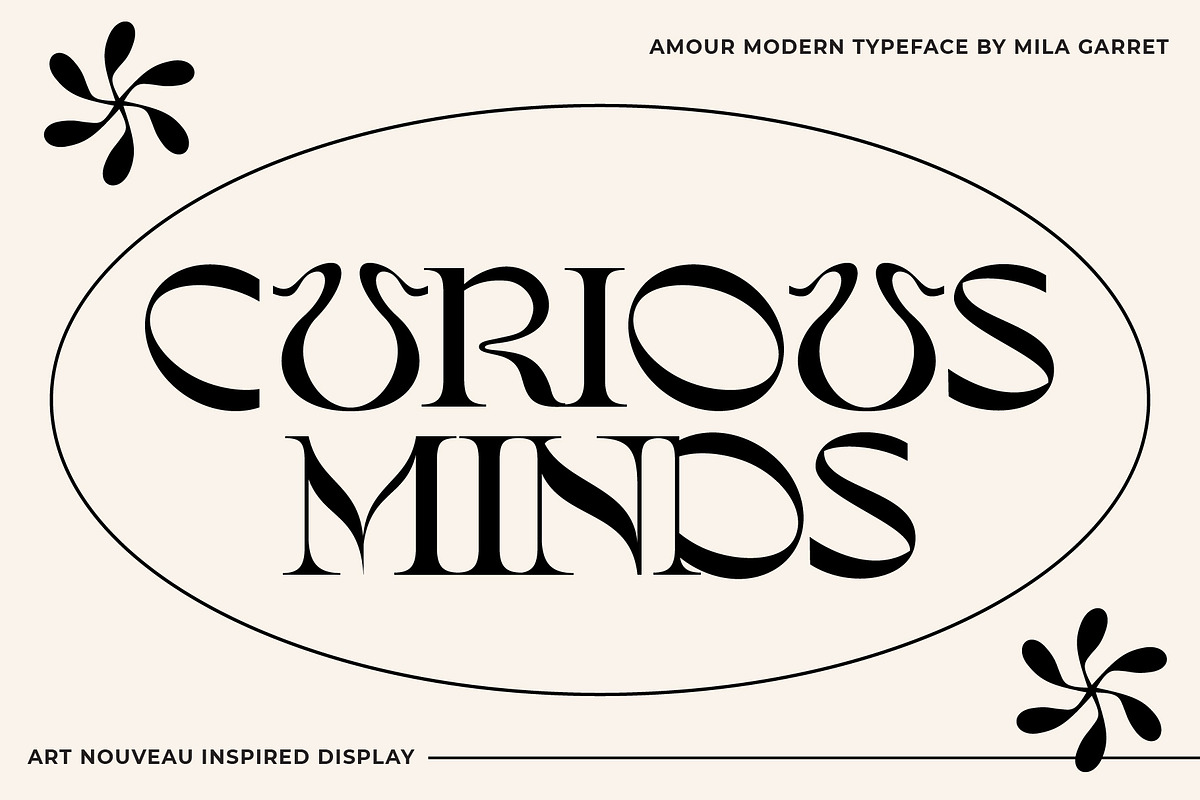Amour Modern Display Logo Serif, a Sans Serif Font by Mila Garret (Photo 2 of 27)