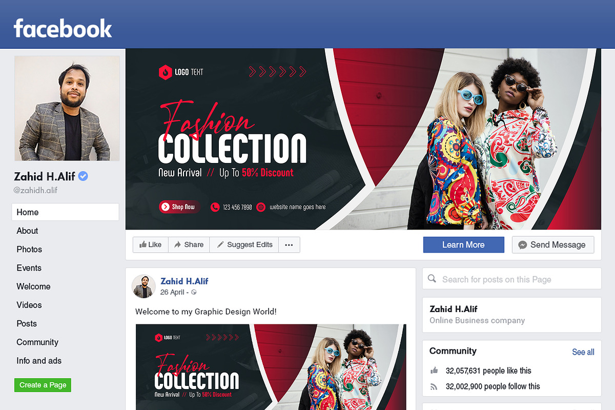Fashion sale social media fb cover preview 2