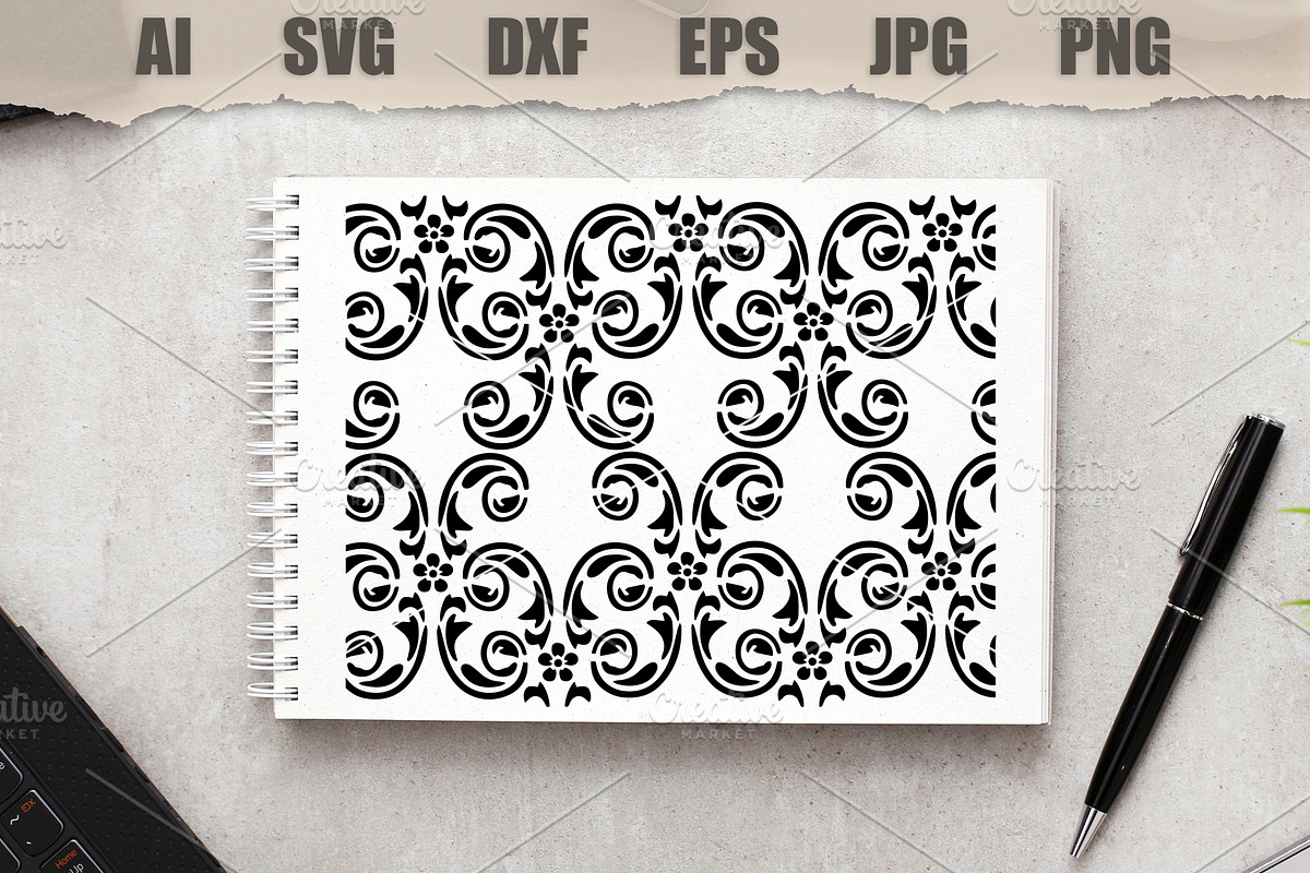 Stencil Pattern, a Decorative Illustration by MARYCRAFTIRIA (Photo 2 of 3)