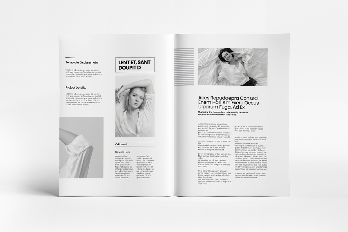 Minimal Portfolio Magazine I Canva, a Brochure Template by PixWork (Photo 5 of 11)