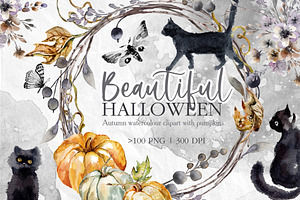 Autumn Halloween clipart