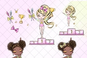 Gymnastics Clipart, a Sport Illustration by Masha  Studio (Thumbnail 6 of 8)