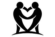 Couple Love Heart Silhouette, an Object Graphic by Gfx_Store (Thumbnail 14 of 16)