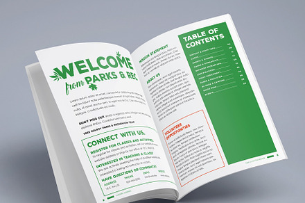 Parks & Recreation Schedule Brochure