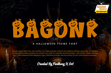 Bagonk - A Halloween Theme Font