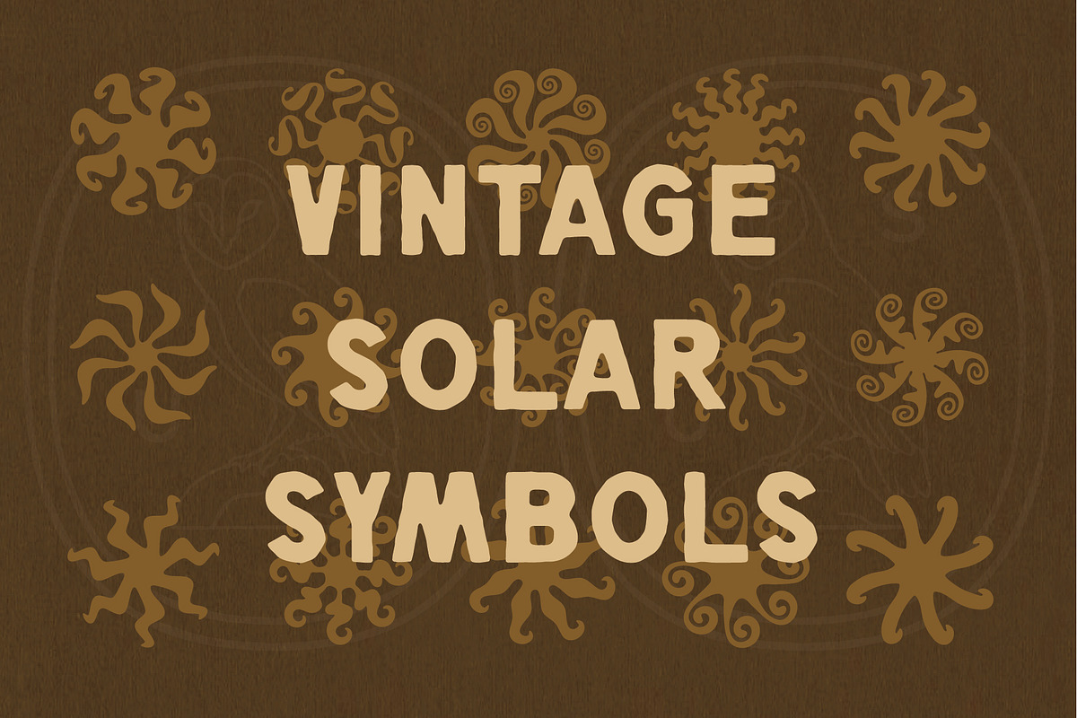 Vintage Solar Symbols, a Decorative Illustration by UglaStudio (Photo 5 of 6)