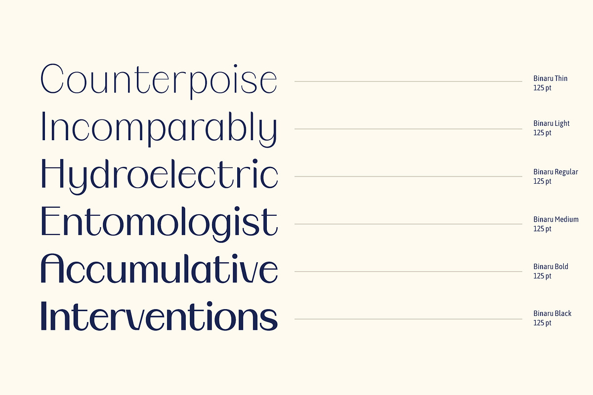 Binaru, a Sans Serif Font by Locomotype (Photo 2 of 10)