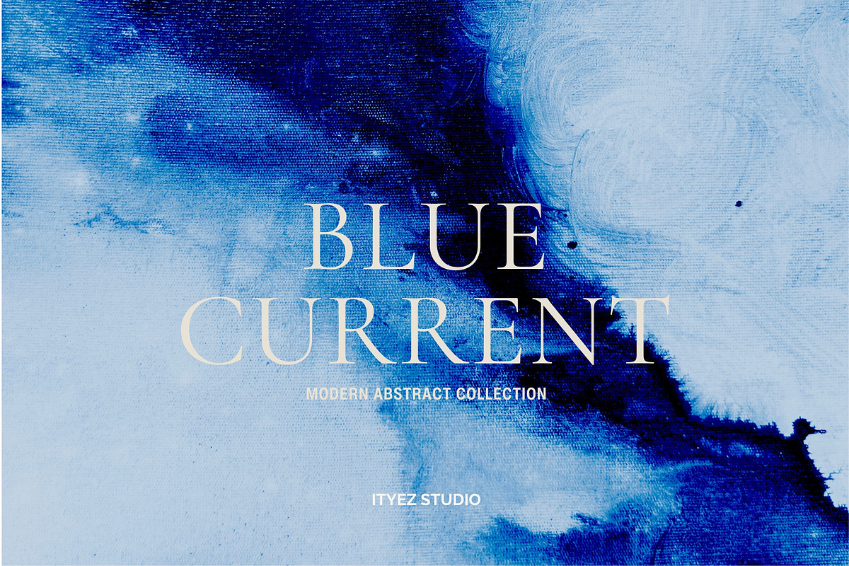 Blue Abstract Modern Artwork, a Texture Illustration by Ityez Studio (Photo 1 of 12)
