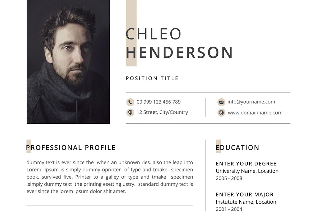 Resume/CV, a Resume Template by Creatune (Photo 4 of 6)
