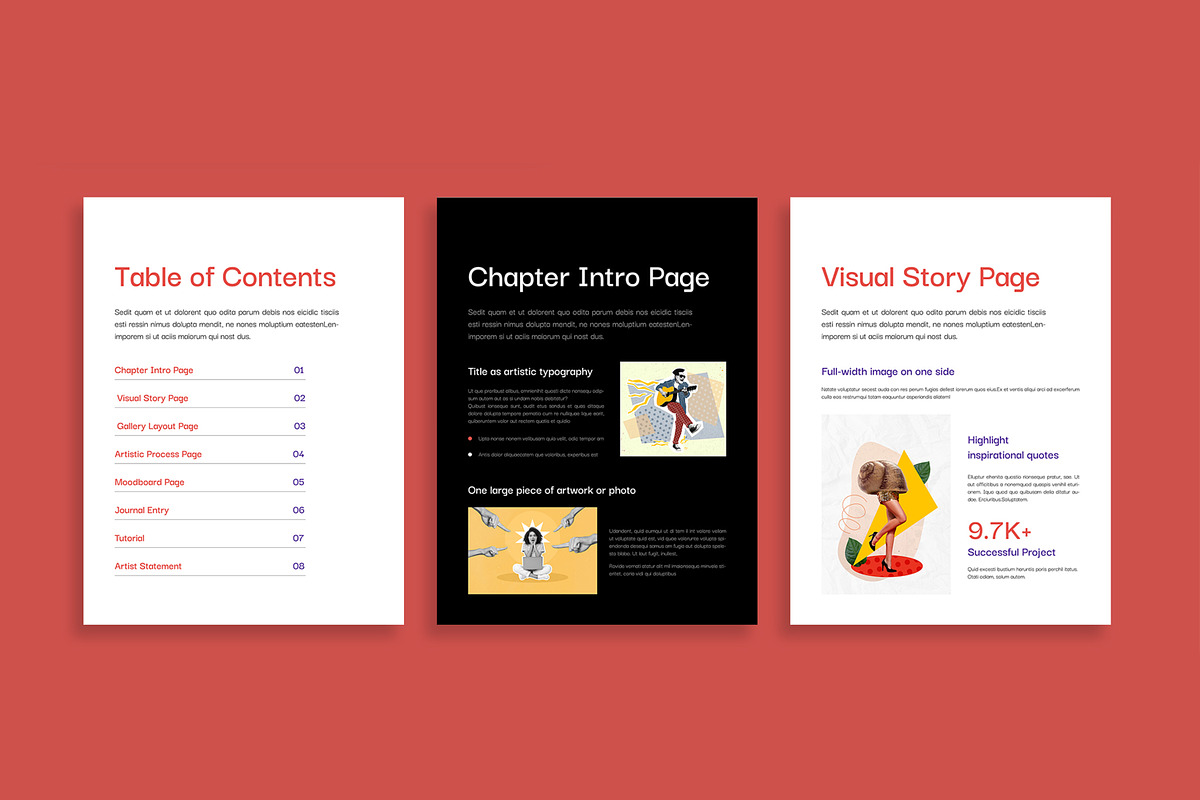 Artistic E Book Template, an UI Kit Template by MightyDesign (Photo 3 of 10)