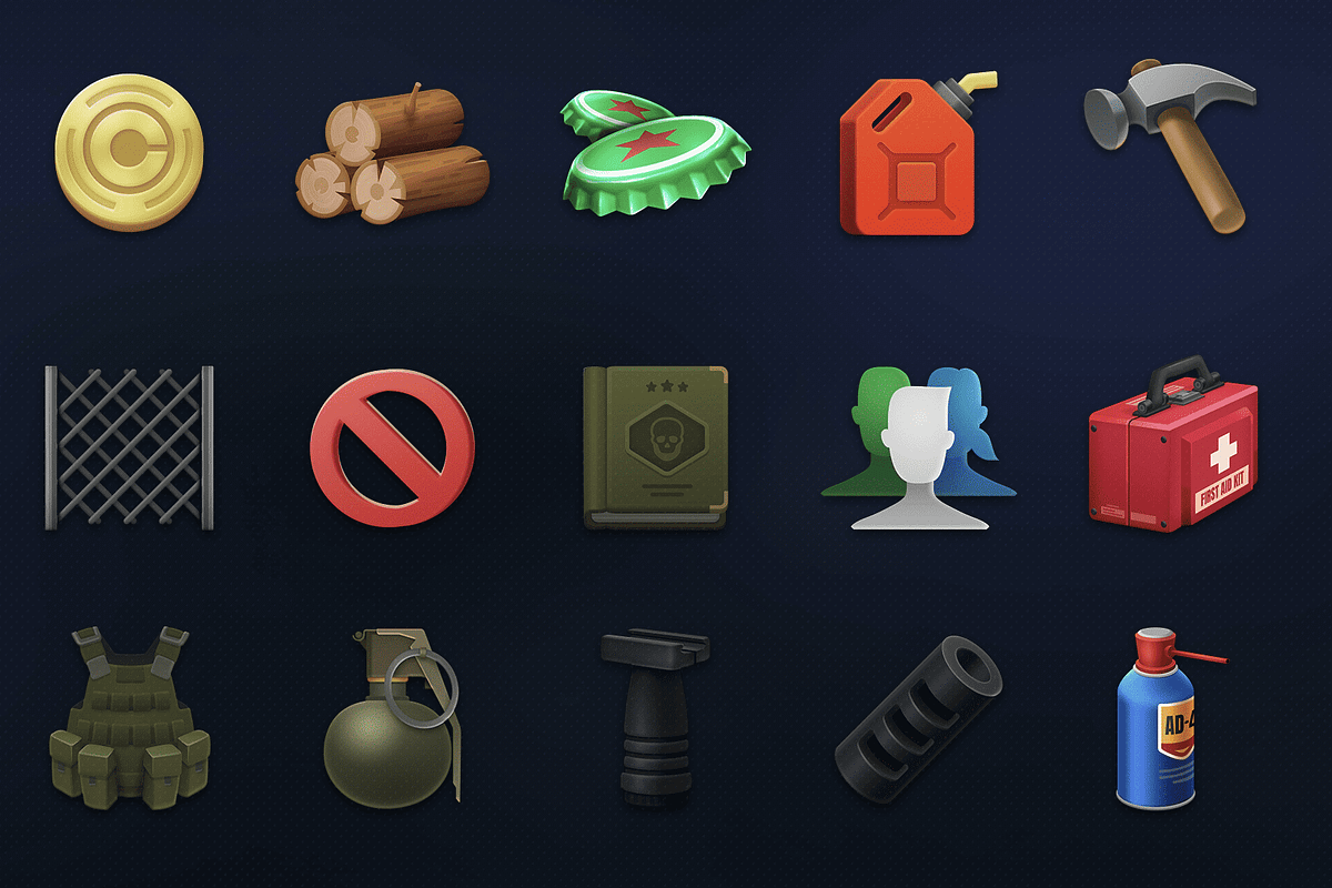 GUI Pro - Survival Clean, an UI Kit Template by LAYERLAB (Photo 12 of 69)
