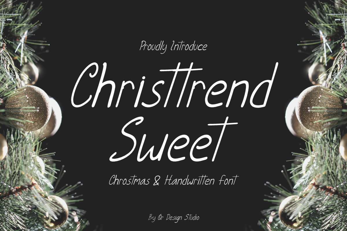 Christtrend Sweet Font, a Handwritten Font by QR Design Studio (Photo 1 of 6)