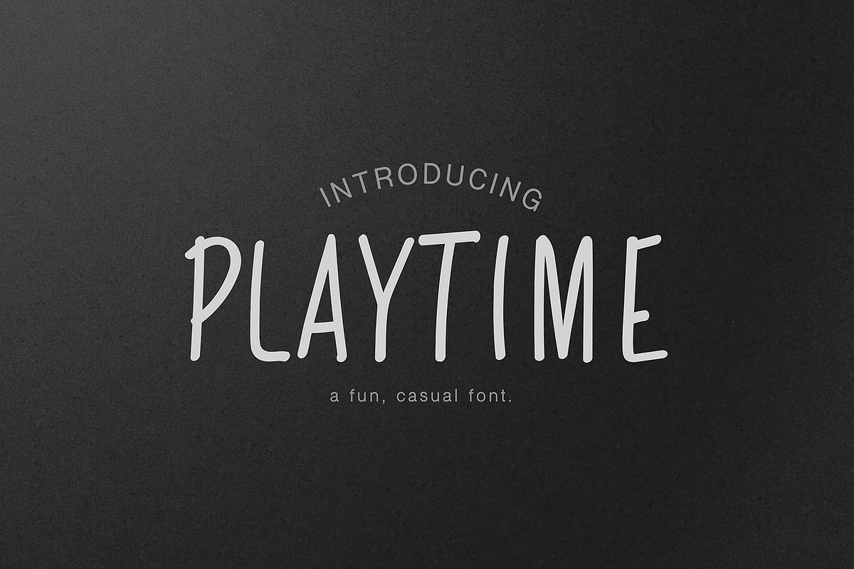Playtime, a Sans Serif Font by ByGiftyJane (Photo 1 of 7)