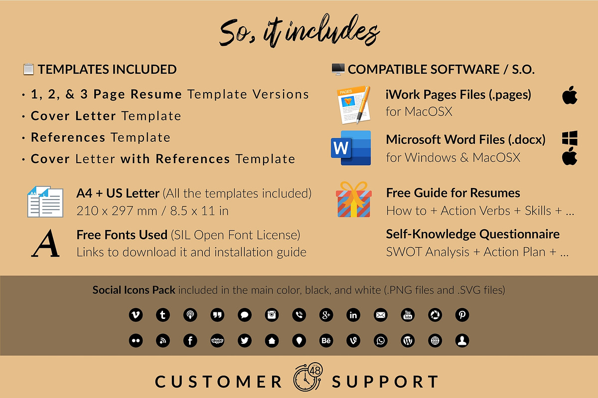 Modern Resume Design / CV - Mila, a Resume Template by Templates Design Co. (Photo 15 of 17)
