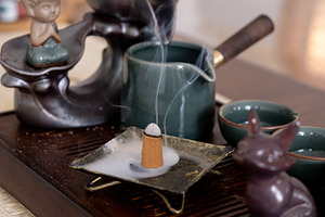 Oriental beverage service healthy lifestyle tea, a Background Photo by Photo Drive Studio