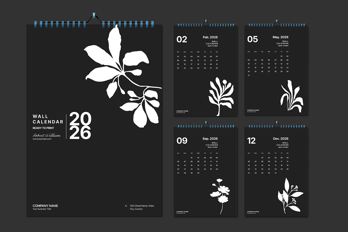 2026 A4 Wall Calender Template preview 8