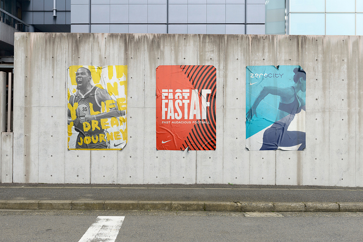 Poster Urban Street Mockup - PSD, an Advertising Mockup by Asylab
