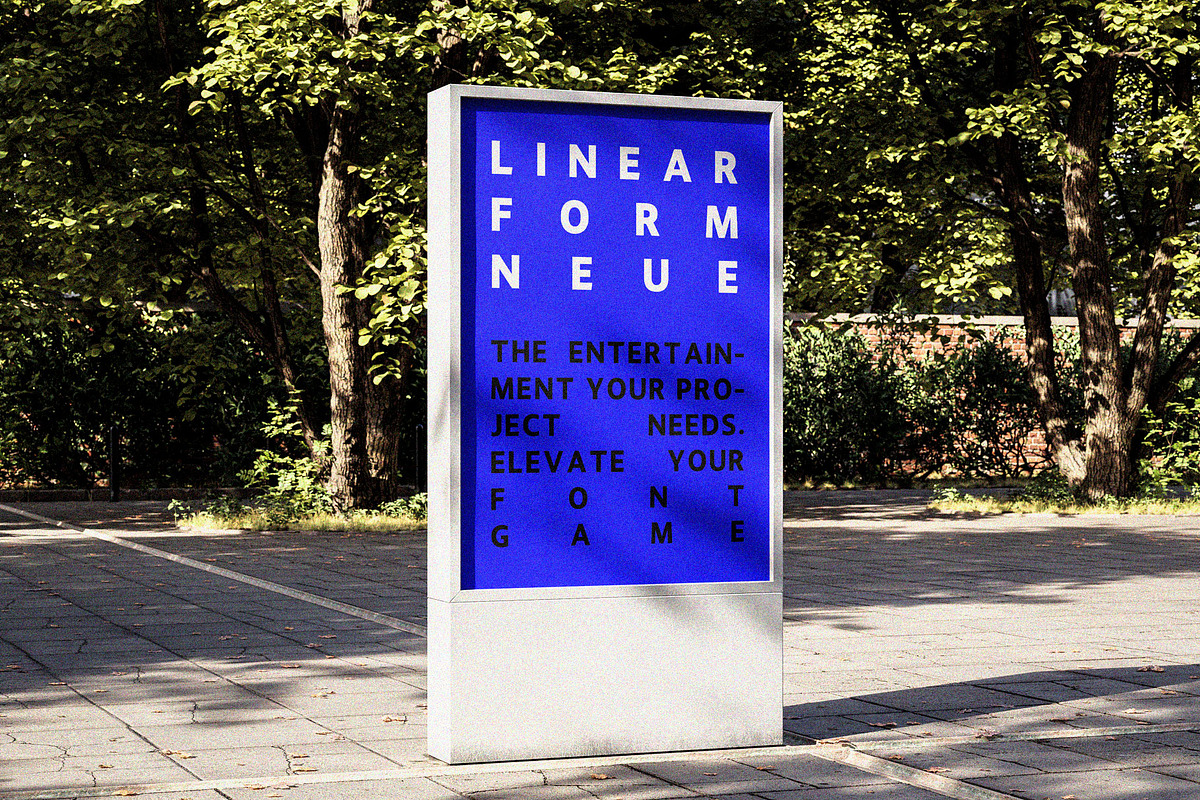 Linear Form Neue | A Sans Serif Font, a Sans Serif Font by Supersimbo © (Photo 9 of 11)