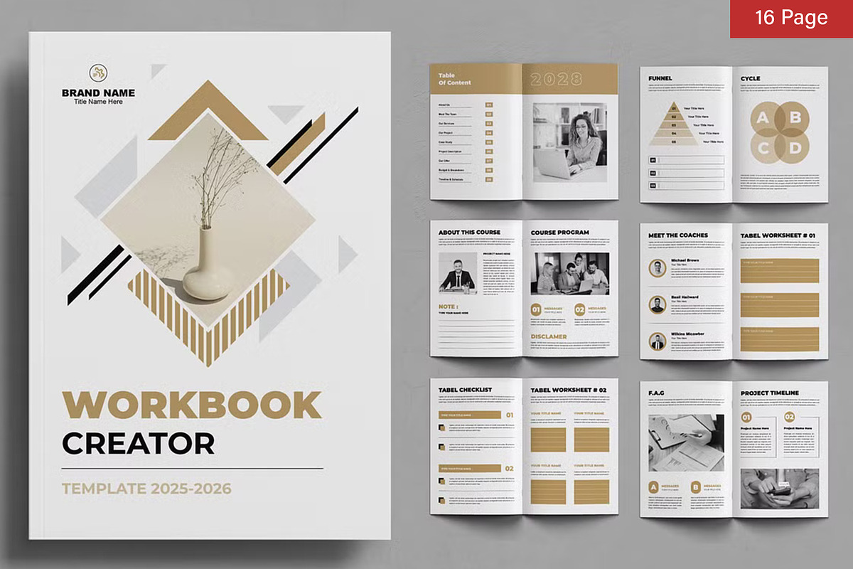 Course Workbook Bundle, a Stationery Template by ContestDesign (Photo 4 of 14)