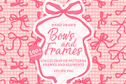 Bows & Frames Hand Drawn Collection, an Object Graphic by Kokoshka (Thumbnail 1 of 13)