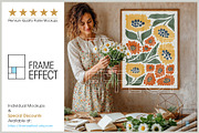 6 Floral Poster Mockups Bundle, a Household Mockup by Frame Effect (Thumbnail 8 of 8)