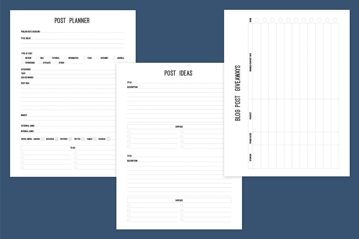 Updated! Editable Blogging Journal ✎, a Stationery Template by Cuppakeri (Photo 5 of 6)