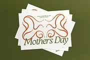 Mother's Day Greeting Card Postcard, a Card Template by graphicook (Thumbnail 1 of 3)