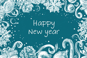 Happy New Year celebration design