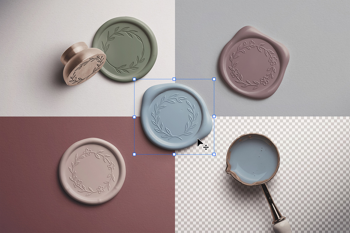 Wax Seal Close‑Up Mockup, a Product Mockup by Custom Scene (Photo 4 of 11)