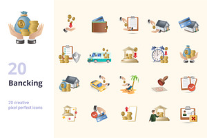 Banking 3D Icons Set Bundle, an Object Graphic by Aimagenarium@gmail.com