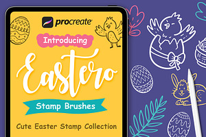 Easter Stamp - Procreate Brush