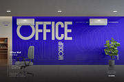 Office Wall Mockup, an Advertising Mockup by VanillineGraph (Thumbnail 1 of 3)